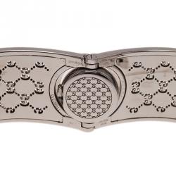 Pre Owned Gucci Mother of Pearl Stainless Steel 112 Twirl diamond Women's Wristwatch 18MM