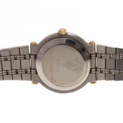 Gucci Cream Gold-Plated Stainless Steel 9000L Women's Wristwatch 25MM