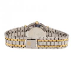 Gucci Cream Gold-Plated Stainless Steel 9000L Women's Wristwatch 25MM