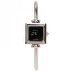 Gucci Black Stainless Steel 1900L Women's Wristwatch 20MM