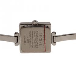 Gucci Black Stainless Steel 1900L Women's Wristwatch 20MM
