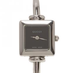 Gucci Black Stainless Steel 1900L Women's Wristwatch 20MM