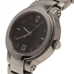 مملوكة مسبقًا Gucci Black Stainless Steel 8900L Women's Wristwatch 26MM