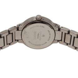 مملوكة مسبقًا Gucci Black Stainless Steel 8900L Women's Wristwatch 26MM