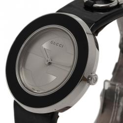 Pre Owned Gucci Silver Stainless Steel U-Play Women's Wristwatch 35MM