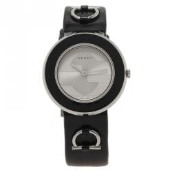 Pre Owned Gucci Silver Stainless Steel U-Play Women's Wristwatch 35MM