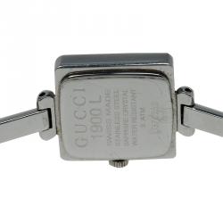 Pre Owned Gucci Black Stainless Steel YA1055 Women's Wristwatch 25MM