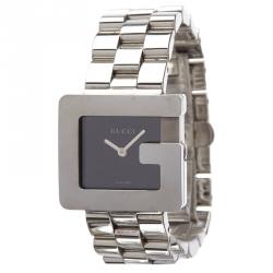 Gucci Black Stainless Steel 3600L Women's Wristwatch 23MM