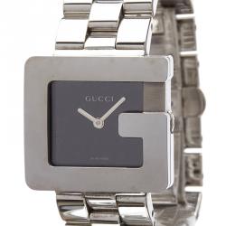 Gucci Black Stainless Steel 3600L Women's Wristwatch 23MM