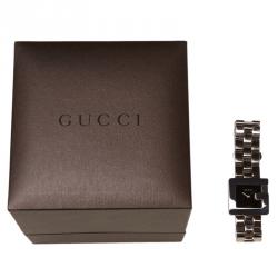 Gucci Black Stainless Steel 3600L Women's Wristwatch 23MM