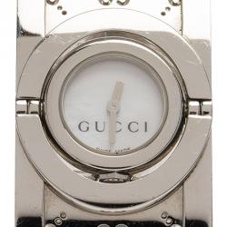 Gucci White Stainless Steel Twirl Women's Wristwatch 22MM