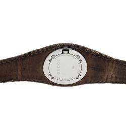 Gucci White Stainless Steel U Play Canvas Women's Wristwatch 31MM