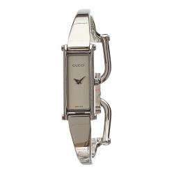 Pre Owned Gucci Silver Stainless Steel 1500L Women's Wristwatch 12MM