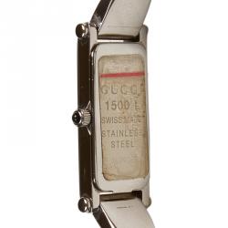 Pre Owned Gucci Silver Stainless Steel 1500L Women's Wristwatch 12MM