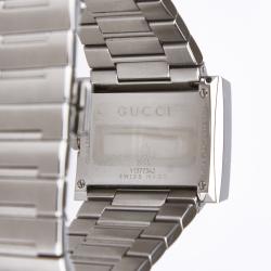 Pre Owned Gucci White Mother of Pearl Stainless Steel G Series Women's Wristwatch 30MM