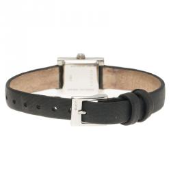 Gucci Black Stainless Steel G-Frame Women's Wristwatch 14MM