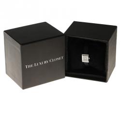 Gucci Black Stainless Steel G-Frame Women's Wristwatch 14MM