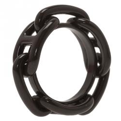 Pre Owned Hermes Brown Brass Regate Scarf Ring