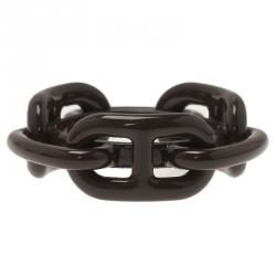 Pre Owned Hermes Brown Brass Regate Scarf Ring