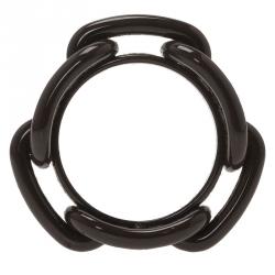 Pre Owned Hermes Brown Brass Regate Scarf Ring