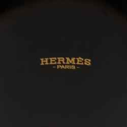 Pre Owned Hermes Mega Printed Multi Color Gold Plated Bangle Bracelet
