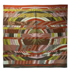 Pre Owned Hermes Multicolor Astrologie Nouvelle Silk Square Scarf