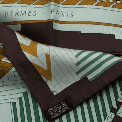 Pre Owned Hermes Multicolor Silk Promenade au Faubourg Scarf