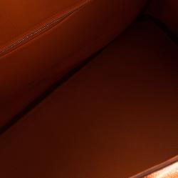 Hermes Orange Togo Leather Palladium Hardware Birkin 35 Bag