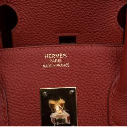Hermes Vermillion Togo Leather Gold Hardware Birkin 35 Bag