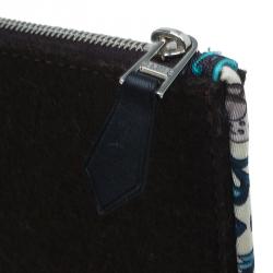 Pre Owned Hermes Brown Felt Travel Case