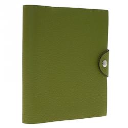 Pre Owned Hermes Green Leather Agenda