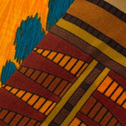 Pre Owned Hermes Multicolor Pelages Et Camouflage Twilly Silk Bandeau Scarf