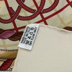 Pre Owned Hermes Multicolor Printed Silk Grande Tenue Henri D'origny Square Scarf