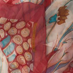 Pre Owned Hermes Pink Ceramique Ottomane Silk Square Scarf
