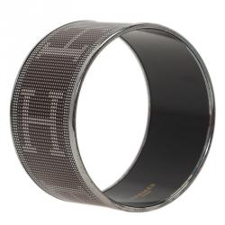 Pre Owned Hermes Printed Extra Wide Enamel Bangle Bracelet