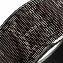 Pre Owned Hermes Printed Extra Wide Enamel Bangle Bracelet