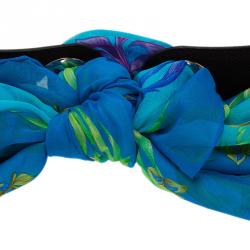 Pre Owned حزام هيرمس جلد بني بوشاح 80سم