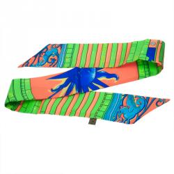 Pre Owned Hermes Multicolor Silk Twilly Bandeau