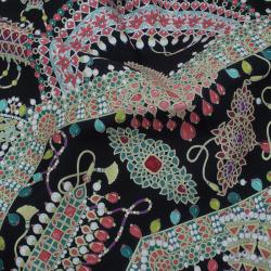 مملوكة مسبقًا Hermes Multicolor Parures des Maharajas Silk Square Scarf
