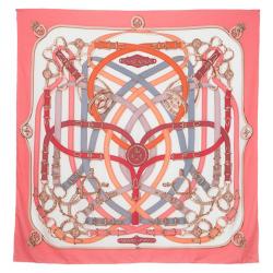 Pre Owned Hermes Multicolor  Silk and Cashmere Blend Cavalcadour Scarf