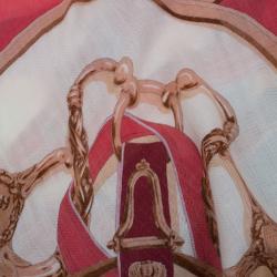 Pre Owned Hermes Multicolor  Silk and Cashmere Blend Cavalcadour Scarf