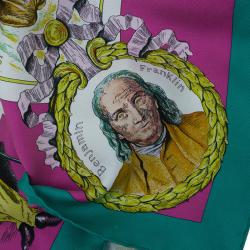 Pre Owned Hermes Multicolor Marquis de Lafayette Special Edition Silk Square Scarf