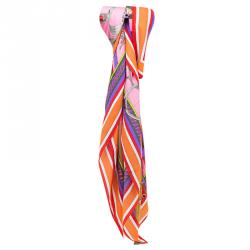 Pre Owned Hermes Multicolor Concours D'Etriers Cashmere and Silk Blend Shawl