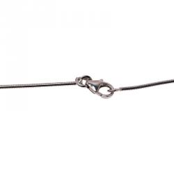 Pre Owned Hermes Cage d'H Black Laquered Pendant Necklace