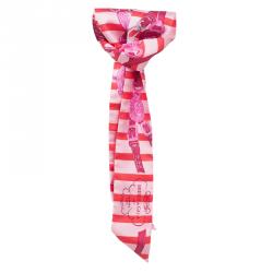 Pre Owned وشاح هيرمس برايدس دي غالا تولي حرير وردي