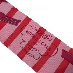 Pre Owned وشاح هيرمس برايدس دي غالا تولي حرير وردي