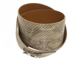 Pre Owned Hermes Beige Python Waist Belt Size 80 CM
