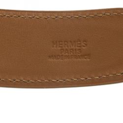 Pre Owned Hermes Beige Python Waist Belt Size 80 CM