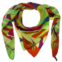 Pre Owned Hermes Multicolor Silk Astrologie Nouvelle Square Scarf