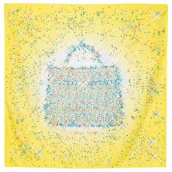 Hermes Yellow Silk Magic Kelly Square Scarf